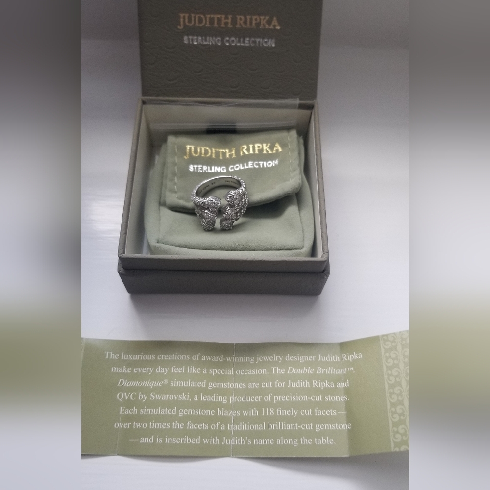 Judith Ripka sterling silver ring - Picture 6 of 8